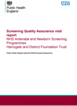 Screening Quality Assurance visit report: NHS Antenatal and Newborn Screening Programmes Harrogate and District Foundation Trust